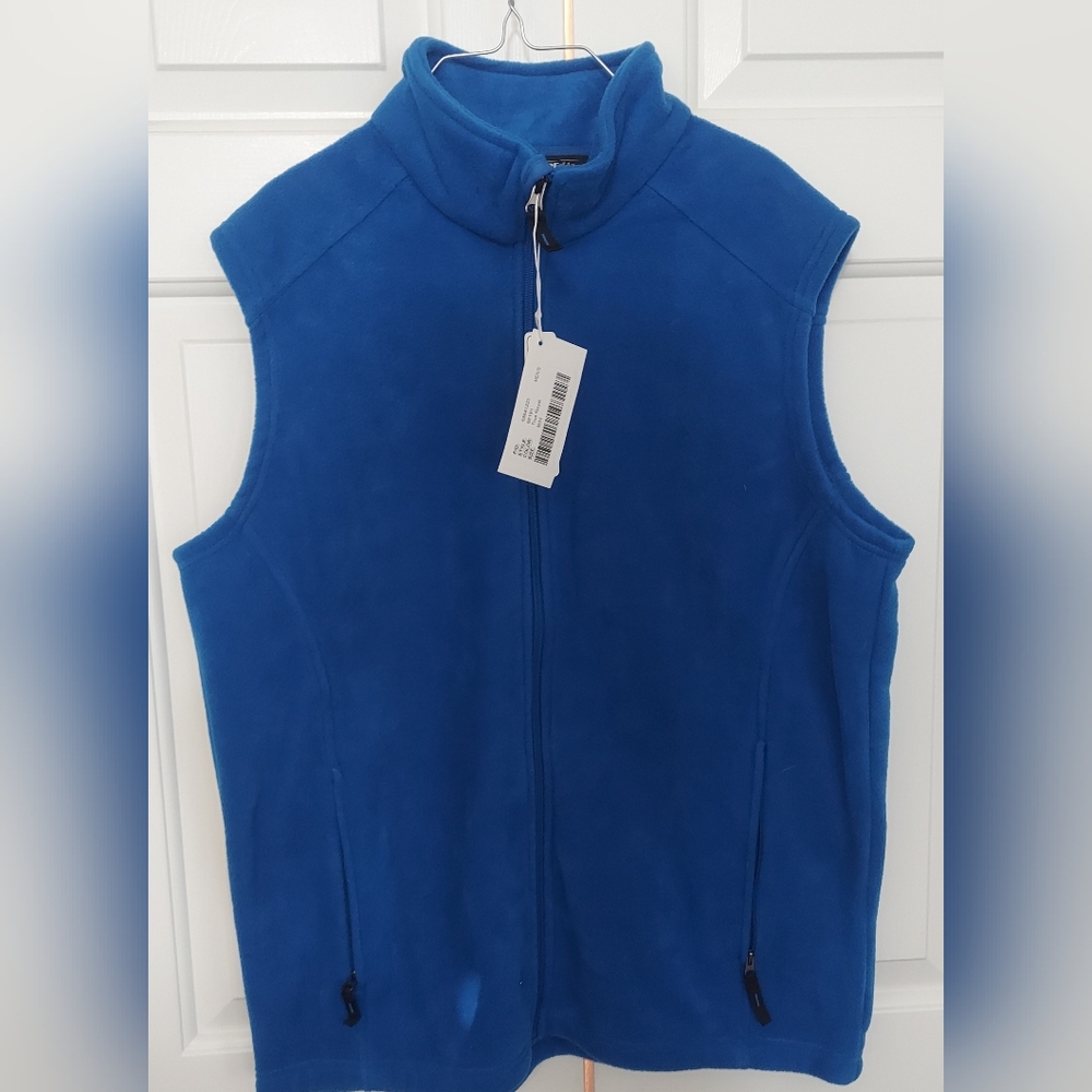 Men's Core 365 Blue Fleece Vest Size Medium NWT